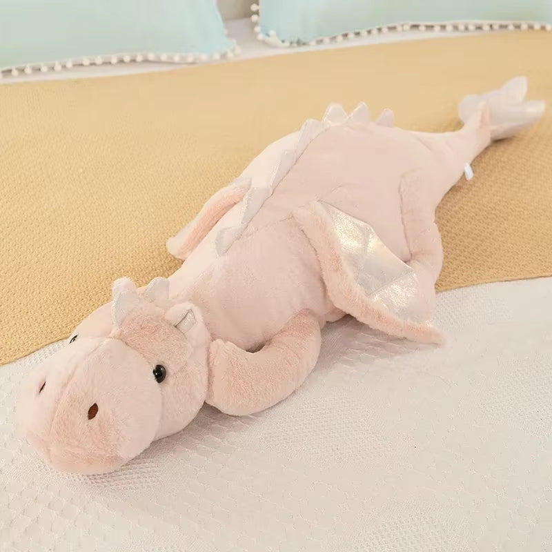 150Cm Small Flying Dragon Doll Dinosaur Soft Stuffed Animal Sleeping Pillow Cushion Christmas Gifts for Kids and Girls