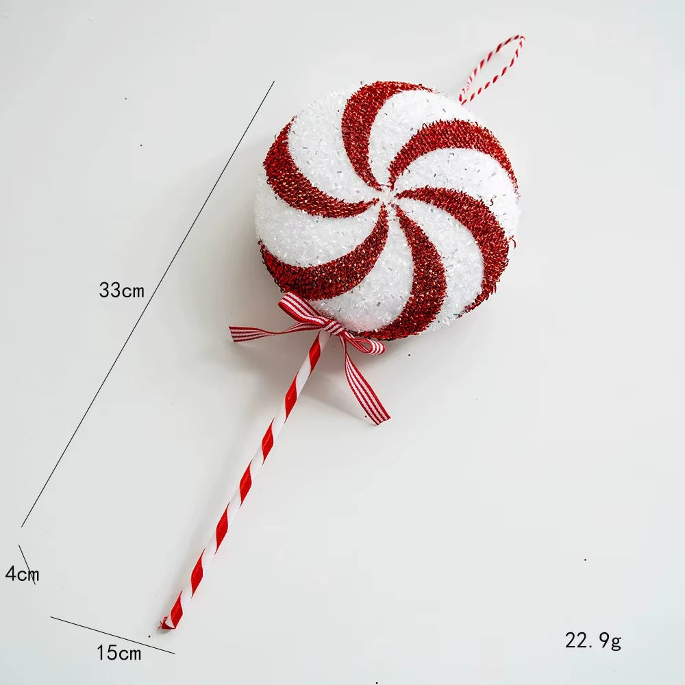 50Cm Large Christmas Candy Canes Christmas Spheres Tree Lollipop Decoration Ornaments Decorative for Home Party Decor Xmas Gift