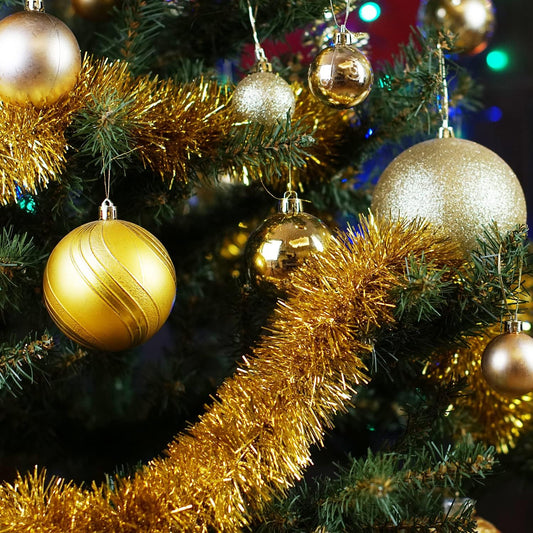 7 Colors Christmas Tinsel Garland Tree Hanging Decoration Metallic Twist Garland Chunky Fine for Indoor Outdoor Party (14)