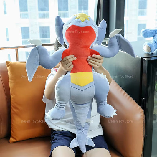 Big Size Pokemon Garchomp Sleeping Plush Pillow Cushion Animal Stuffed Toy Bedroom Sofa Dolls Gifts