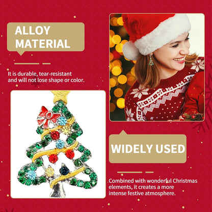 Christmas Tree Earrings,Christmas Earrings for Women Uk,Novelty Drop Dangle Earings Studs,Colourful Jewellery Tree Bow Earing Xmas Earring Accessories for Kids Girls Cheistmas Festive Party Gifts
