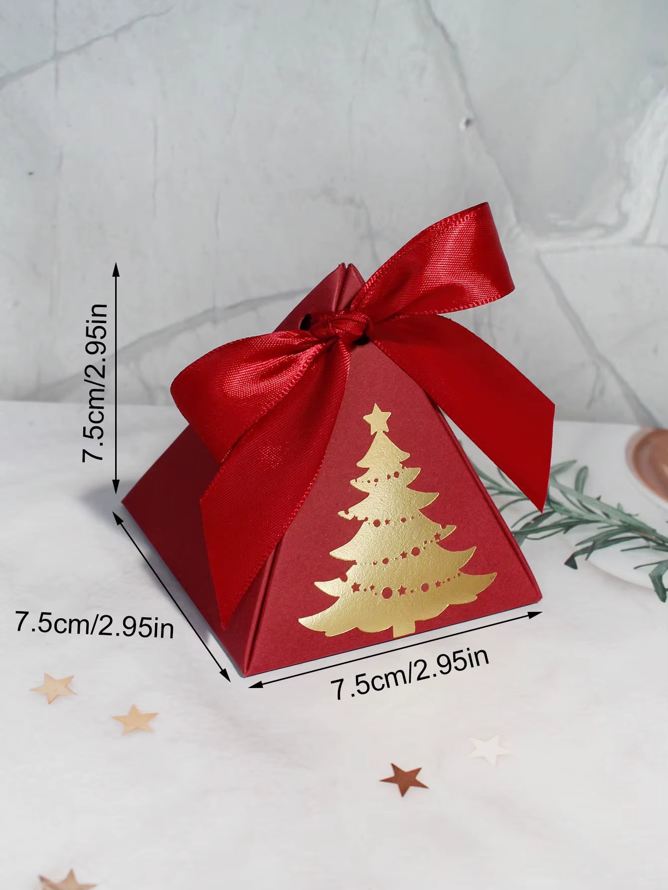 Christmastriangle Box Christmas Party Favors Gift Boxs for Christmas Decorations, Merry Christmas Holiday Gift Wrapping Goodie B