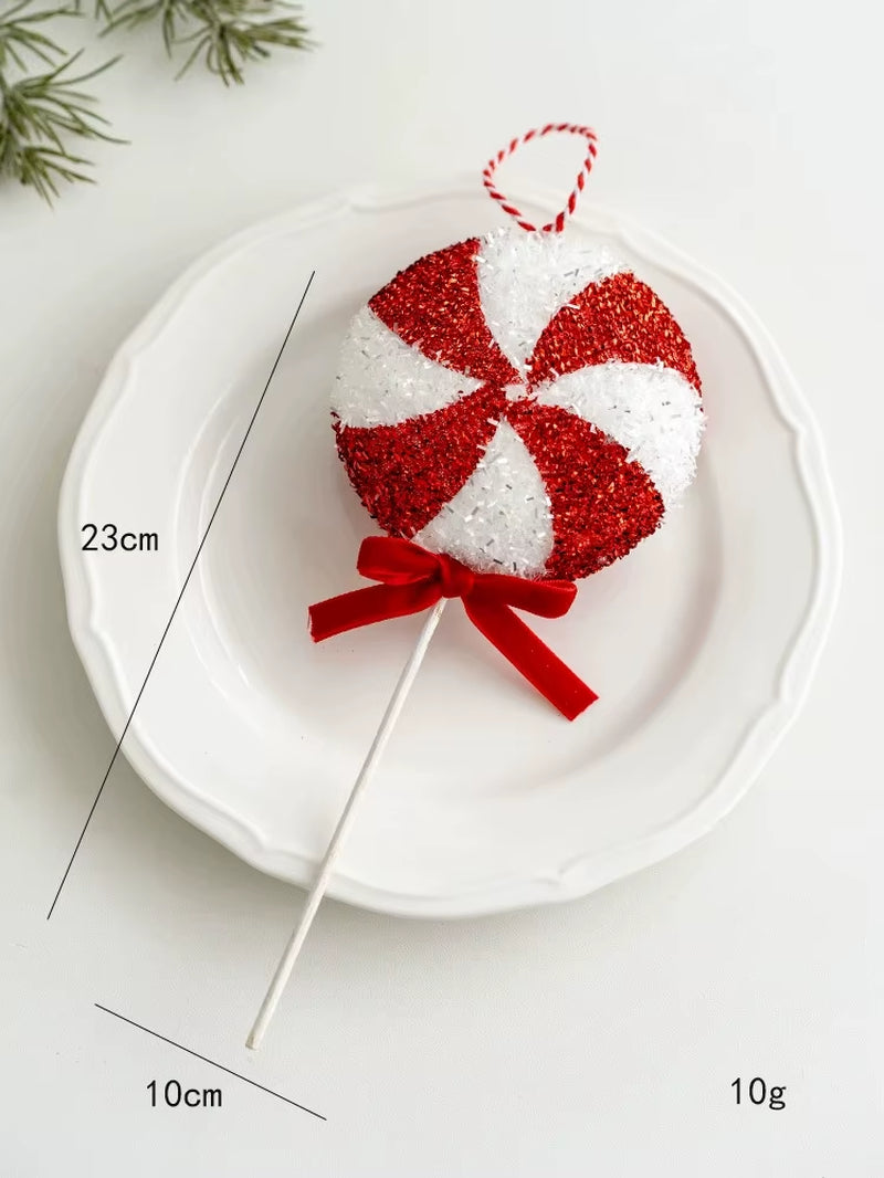 50Cm Large Christmas Candy Canes Christmas Spheres Tree Lollipop Decoration Ornaments Decorative for Home Party Decor Xmas Gift