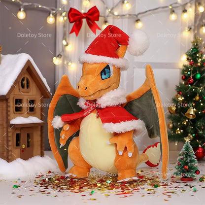 New Pokemon Plush Christmas Charizard Charmander Kawaii Halloween Pikachu Anime Pokemon Stuffed Plush Dolls Kids Gifts