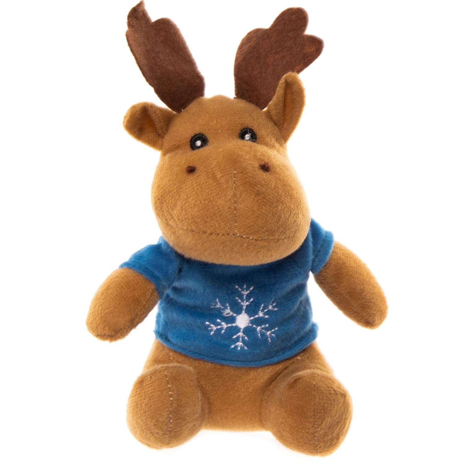 AF816 Reindeer Christmas Jumper Plush Pals — Novelty Toys for Kids, Perfect Party, Loot or Prize Bag Filler (Pack of 3), Assorted