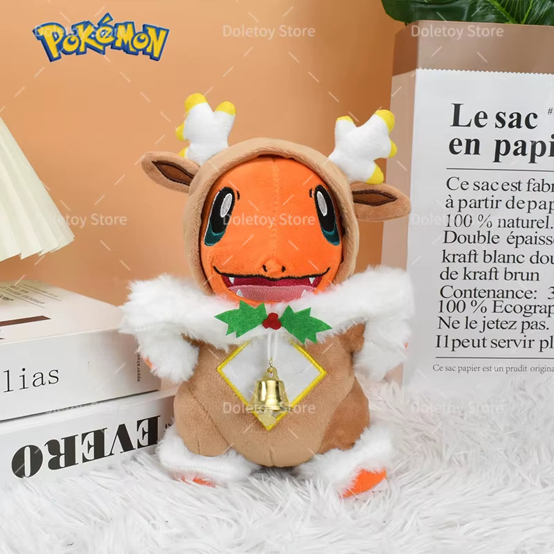New Pokemon Plush Christmas Charizard Charmander Kawaii Halloween Pikachu Anime Pokemon Stuffed Plush Dolls Kids Gifts