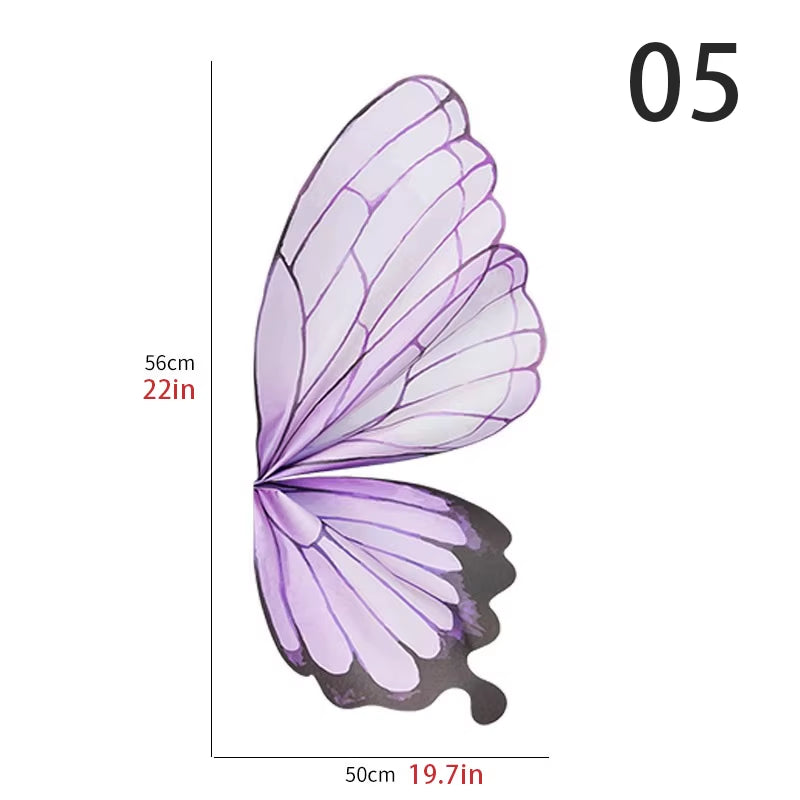 20 Pcs/Pack Flower Wrapping Paper DIY Butterfly Wings Shaped Bouquet Packaging Paper Wedding Party Gift Packing Florist Material