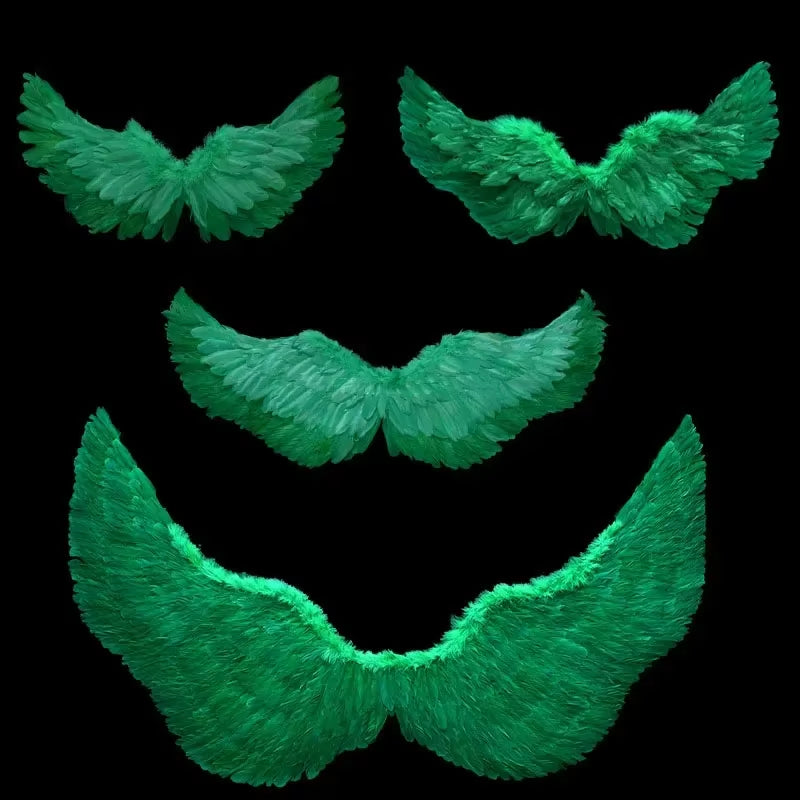 1Pcs Child Adult Angel Feather Wing Show Fairy Costume Cosplay Props Party Wedding Birthday Gift Halloween Decoration Christmas