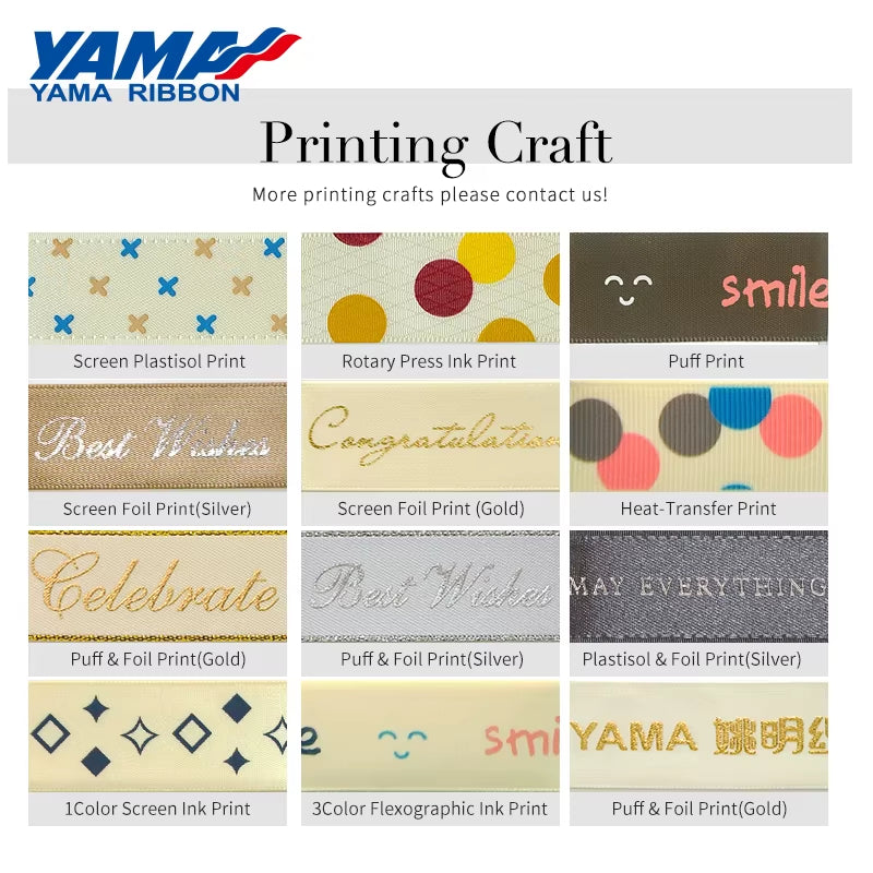 '-Custom Ribbon Printed Logo Fashion Fancy Ribbons for DIY Gifts, Wedding Baking Wrapping Ribbons, Letter Design