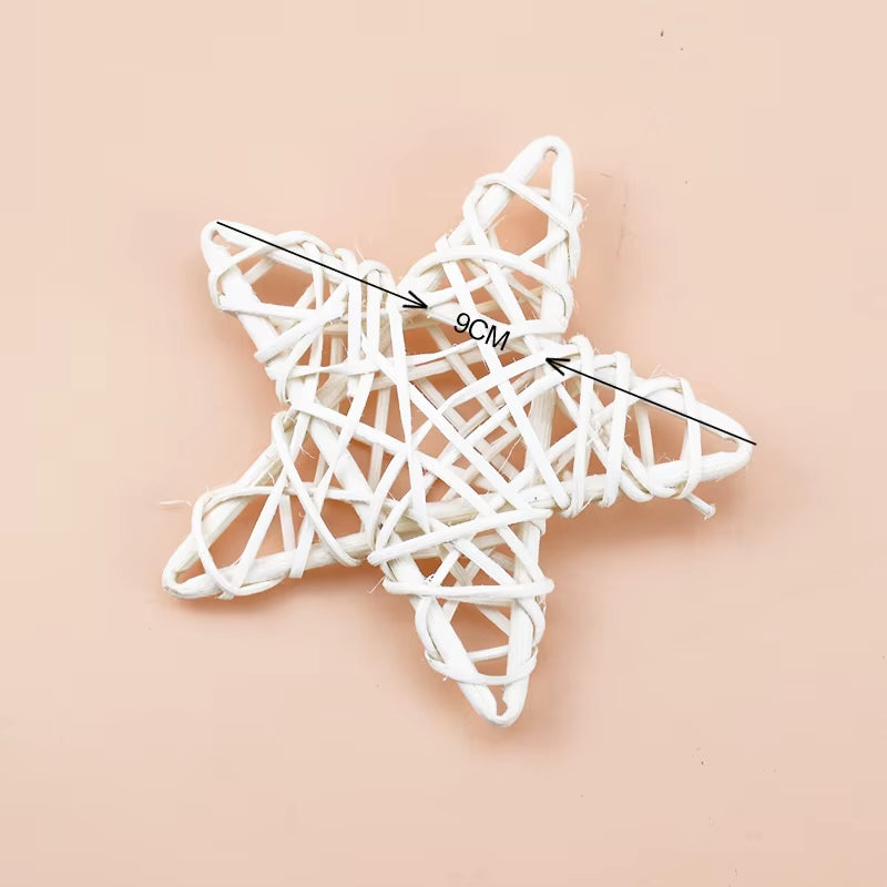 Artificial Plants Star Wreaths Wedding Decorative Flower Christmas Ornament Rattan Garland Door Hanging Diy Gifts Box Home Decor