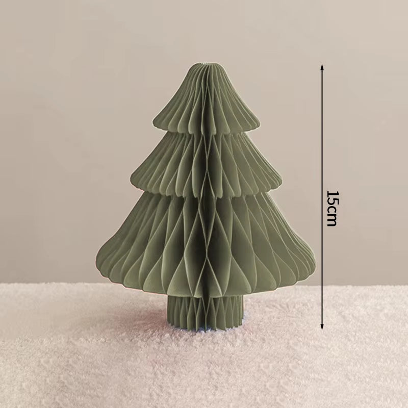 Christmas Tree Honeycomb Ball Decoration 3D Merry Christmas Ornament Paper Hanging Xmas Tree Model 2026 Party Favors Navidad