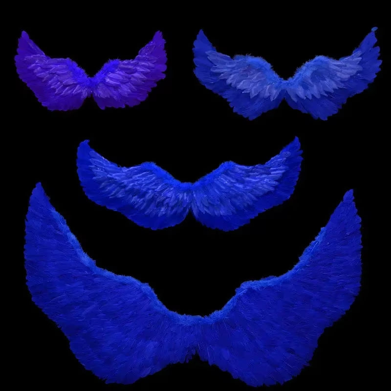 1Pcs Child Adult Angel Feather Wing Show Fairy Costume Cosplay Props Party Wedding Birthday Gift Halloween Decoration Christmas
