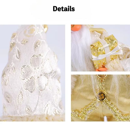 1~4PCS Santa Claus Figurine Doll Children Xmas Gift Christmas Tree Decorations 2024 Navidad Home Party Supplies Figure Ornaments