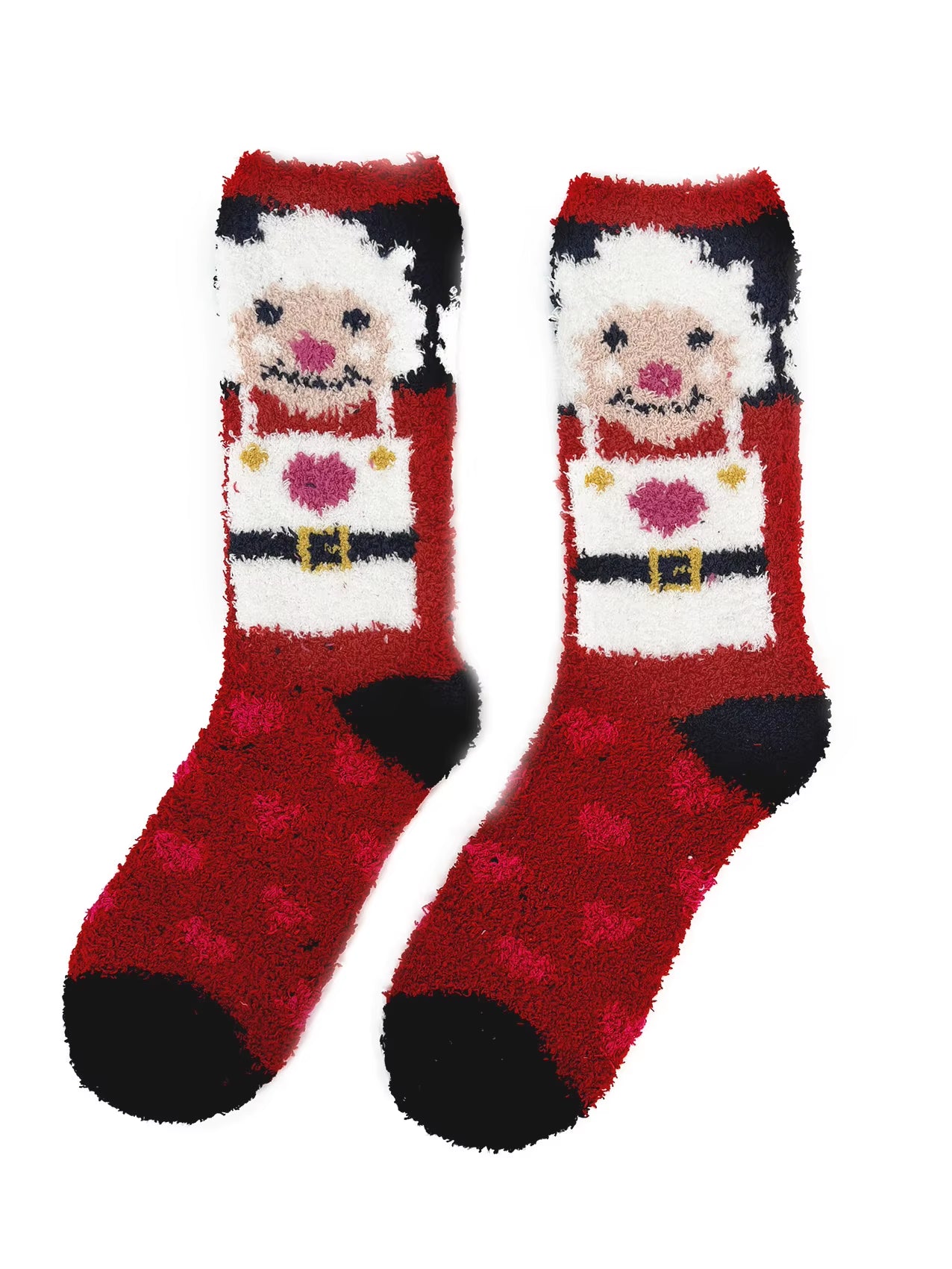 Christmas Fuzzy Socks Women, Warm Fluffy Christmas Socks Adults Christmas Gifts Winter Thermal Christmas Holiday Socks Warm Sock