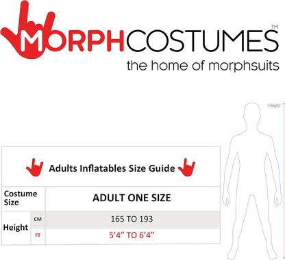 Morph Inflatable Santa Costume Adult, Blow up Santa Costume, Inflatable Christmas Costumes, Christmas Fancy Dress