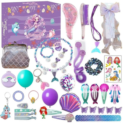 Christmas Advent Calendar Box for Girl Gift DIY Jewelry Hairpin Toy 24 Days Countdown Calendar 2025 New Year Christmas Gifts