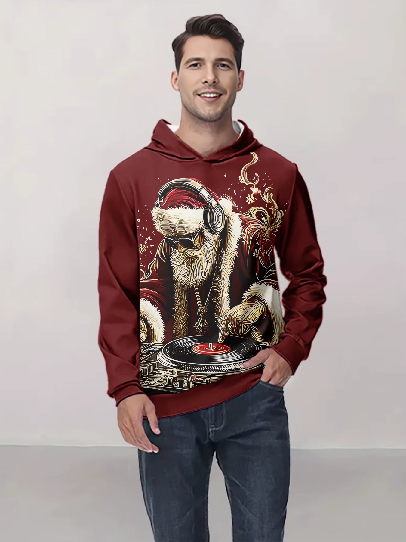 New Arrival Personality Hoodies Christmas Printed Pullover Men Women Casual Oversized Hooded Sweatshirts Cool Hoodie