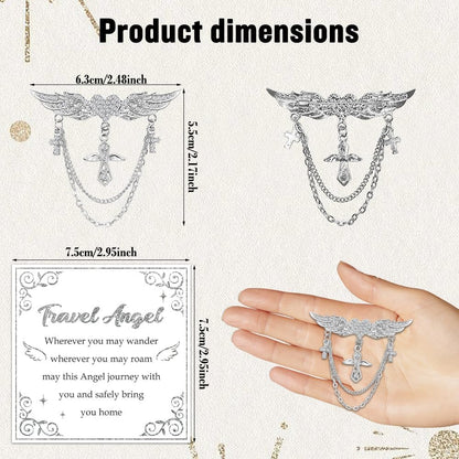 Brooch Guardian Angel Gifts for Women Christmas Gifts Ideas Birthday Gift for Nan Mum Friends Sister Christian Christening Gift for Girls Her Hijab Pins Guardian Angel Brooches for Women Uk