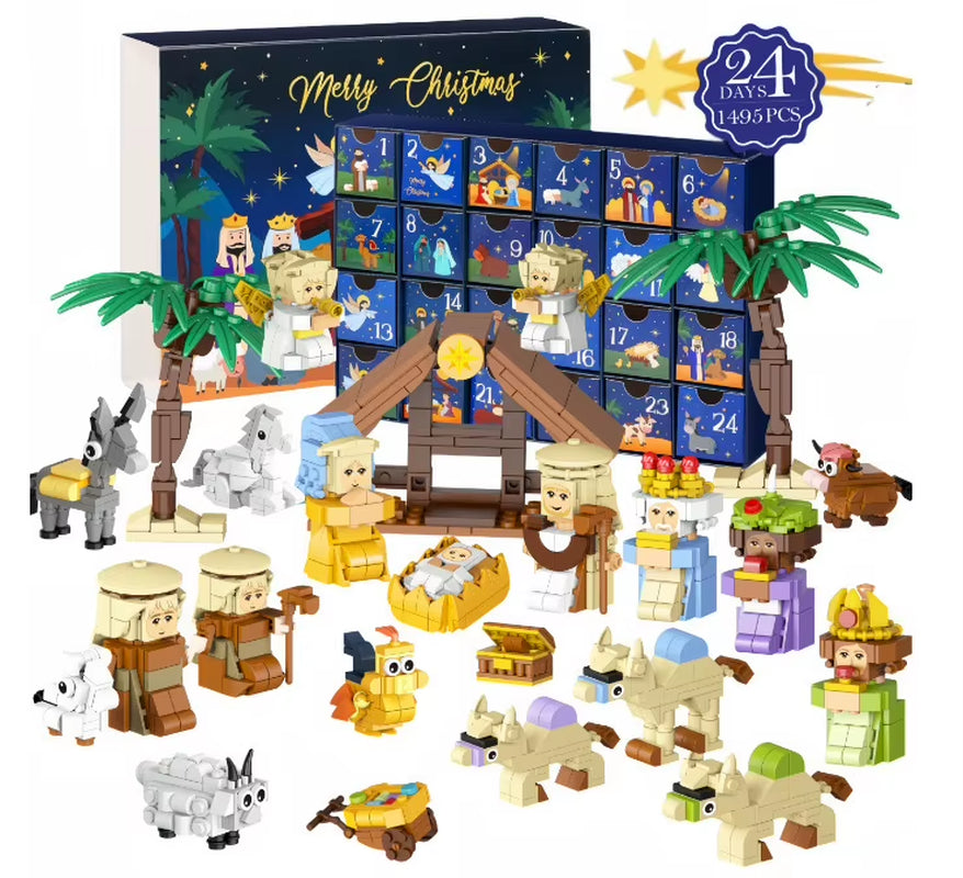 2026 Christmas Advent Calendar Gift Box Christmas Tree Train 24Days Countdown Christmas Calendar Box New Year Navidad Gift