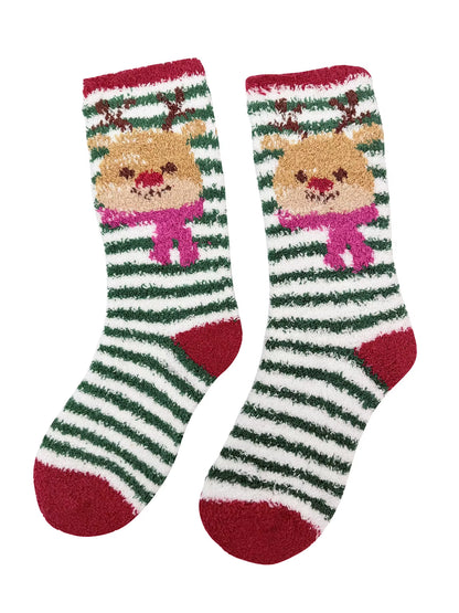 Christmas Fuzzy Socks Women, Warm Fluffy Christmas Socks Adults Christmas Gifts Winter Thermal Christmas Holiday Socks Warm Sock