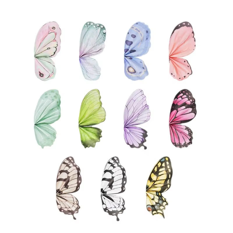 20 Pcs/Pack Flower Wrapping Paper DIY Butterfly Wings Shaped Bouquet Packaging Paper Wedding Party Gift Packing Florist Material