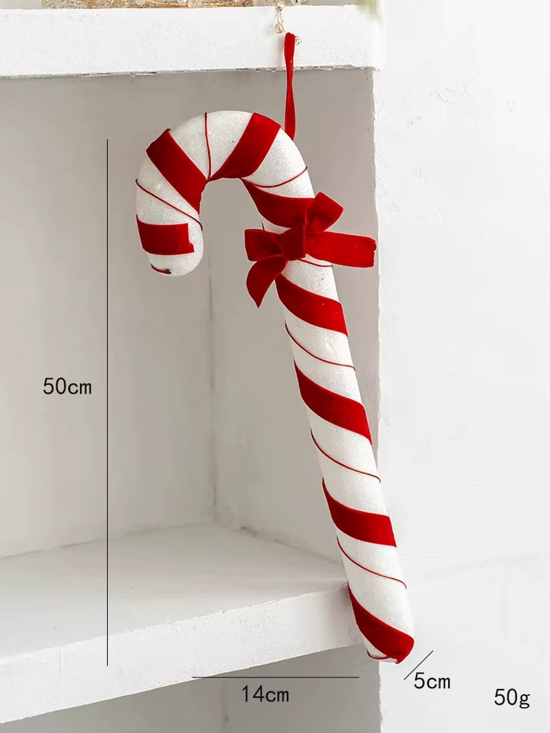50Cm Large Christmas Candy Canes Christmas Spheres Tree Lollipop Decoration Ornaments Decorative for Home Party Decor Xmas Gift