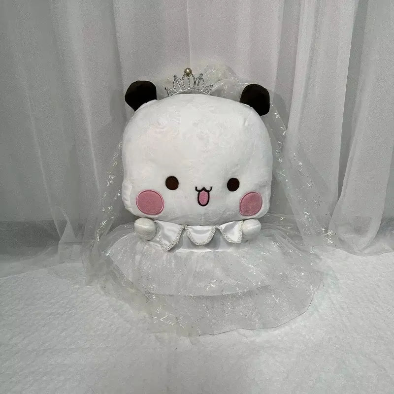 Bubu Wedding Dress Version Panda Plush Cartoon Peripheral Panda Bear Doll Kawaii Stuffed Soft Pillow Toy Children Xmas Gifts