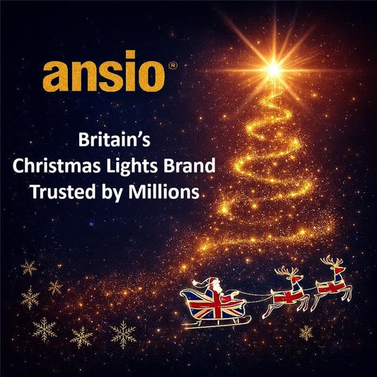 ® Christmas Lights 100 LED 10M/32Ft Christmas Tree Lights for Indoor & Outdoor Multicolour Decorations Fairy String Lights for Xmas Garden Bedroom & Party | Mains Powered Green Cable