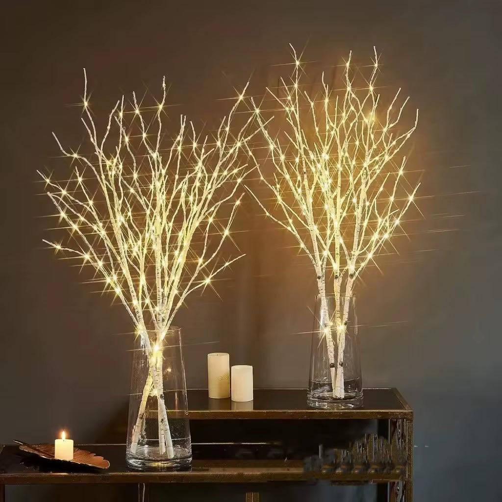1 PC White Birch Branch Light LED Festive Lights Battery Operated for Christmas Party Wedding Decoration Twig Outdoor Lights