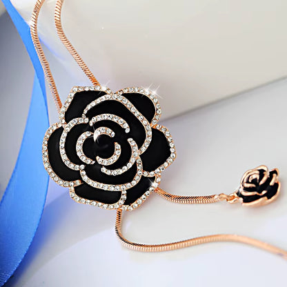 Camellia Sweater Necklaces Long Winter Necklace 2025 Trend Flower Rose Luxury Brand Jewelry Accessories Wholesale Price