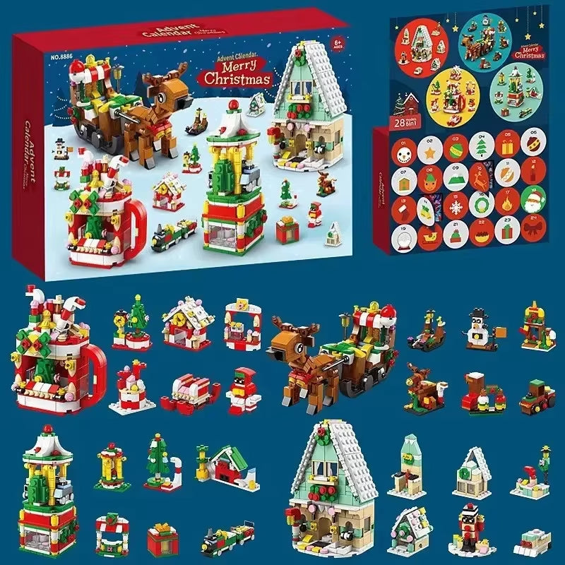 2026 Christmas Advent Calendar Gift Box Christmas Tree Train 24Days Countdown Christmas Calendar Box New Year Navidad Gift