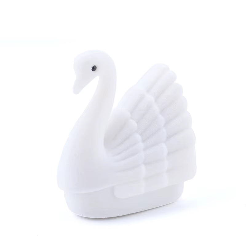 1Piece Lovely Swan Jewelry Box Velvet Wedding Ring Box Necklace Display Box Swan Gift Box Container Case for Jewelry Packaging