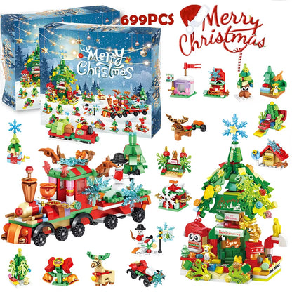 2026 Christmas Advent Calendar Gift Box Christmas Tree Train 24Days Countdown Christmas Calendar Box New Year Navidad Gift