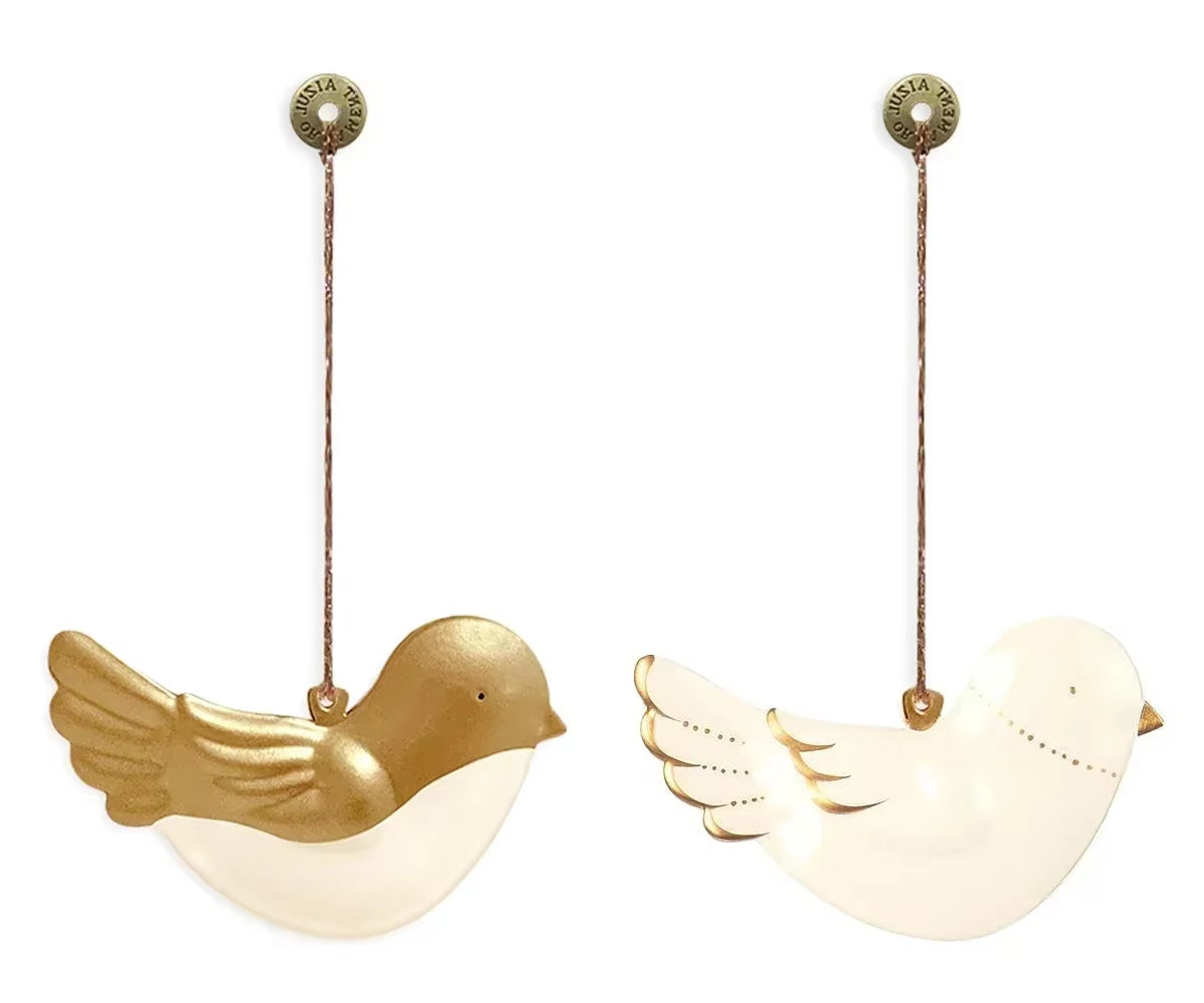 Nordic Denmark'S Same Christmas Tree Decoration Pendant Soldier Angel Double Sided Iron Sheet Metal Pendant Christmas Decor