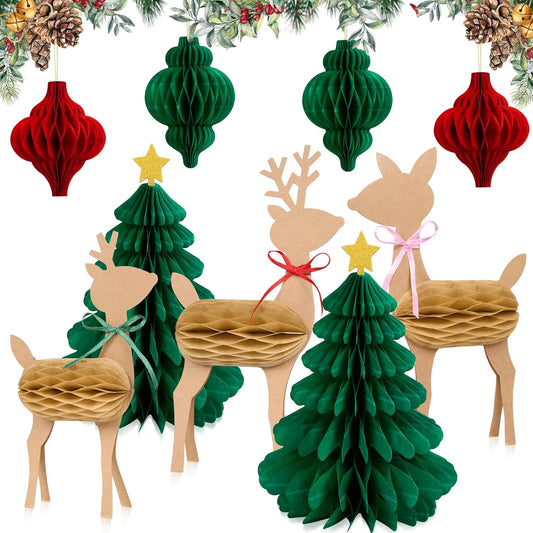 Christmas Table Decoration,Indoor Retro Vintage Christmas Tree Decoration,Creative Christmas Decorations