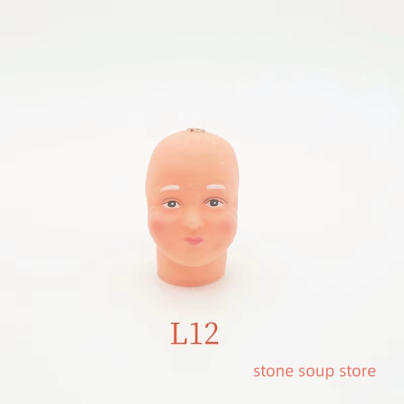 1Pc High-Quality 3D Vinyl Santa Claus Head Christmas Decorations Diy Accessories Craft Ornament Elderly Face