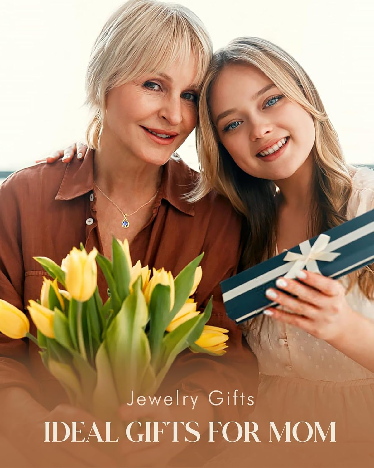 Birthstone Necklaces for Women Fine Jewellery Sterling Silver Yellow Gold Plated Dainty Infinity Pendant Anniversary Birthday Gifts for Her Wife Mom Lady, Chain 40+5Cm