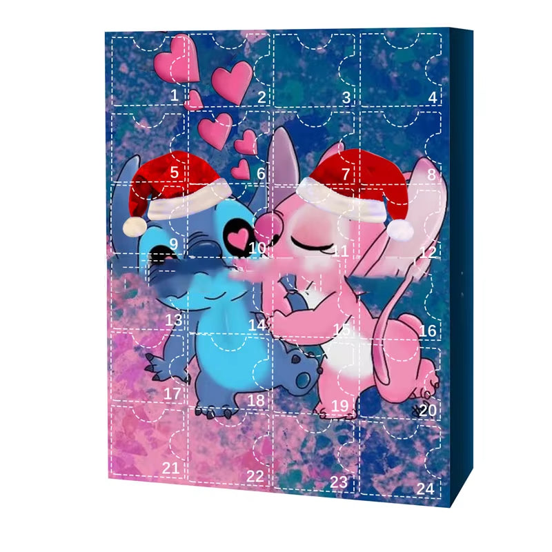 Christmas Advent Calendario Adviento Anime Christmas Blind Box 24-Day Countdown Surprise Box Cute Children'S Toys Gift Guess Bag