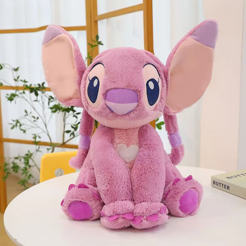 40/50CM Anime Cartoon Disney'S Lilo & Stitch Kawaii Girl Plush Dolls Cute Angel Large Plush Toys Girl'S Christmas Birthday Gifts