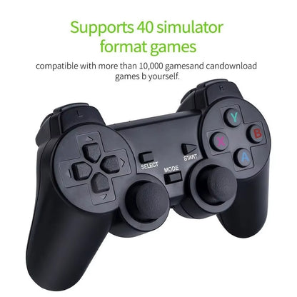 2.4G Video Game Console Dual Wireless Controller Game Stick 4K 10000 Games 32/64GB Retro Games for PS1/GBA Boys Christmas Gift
