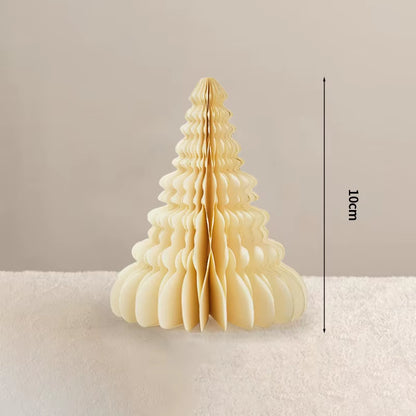 Christmas Tree Honeycomb Ball Decoration 3D Merry Christmas Ornament Paper Hanging Xmas Tree Model 2026 Party Favors Navidad