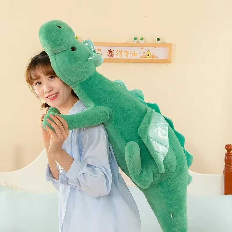 150Cm Small Flying Dragon Doll Dinosaur Soft Stuffed Animal Sleeping Pillow Cushion Christmas Gifts for Kids and Girls
