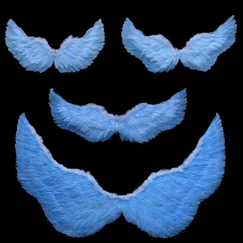 1Pcs Child Adult Angel Feather Wing Show Fairy Costume Cosplay Props Party Wedding Birthday Gift Halloween Decoration Christmas