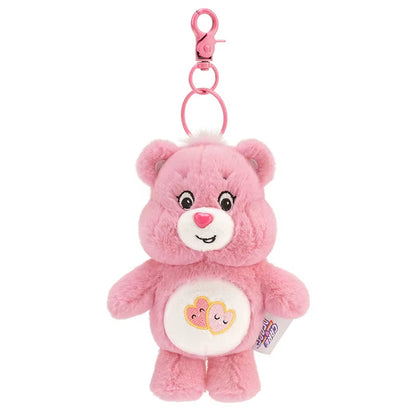 Sanrio Plush Kawaii Carebears Rainbown Bear Plush Anime Hobby Toy Keychain Bag Pendant with Sound Dolls Christmas Birthday Gifts