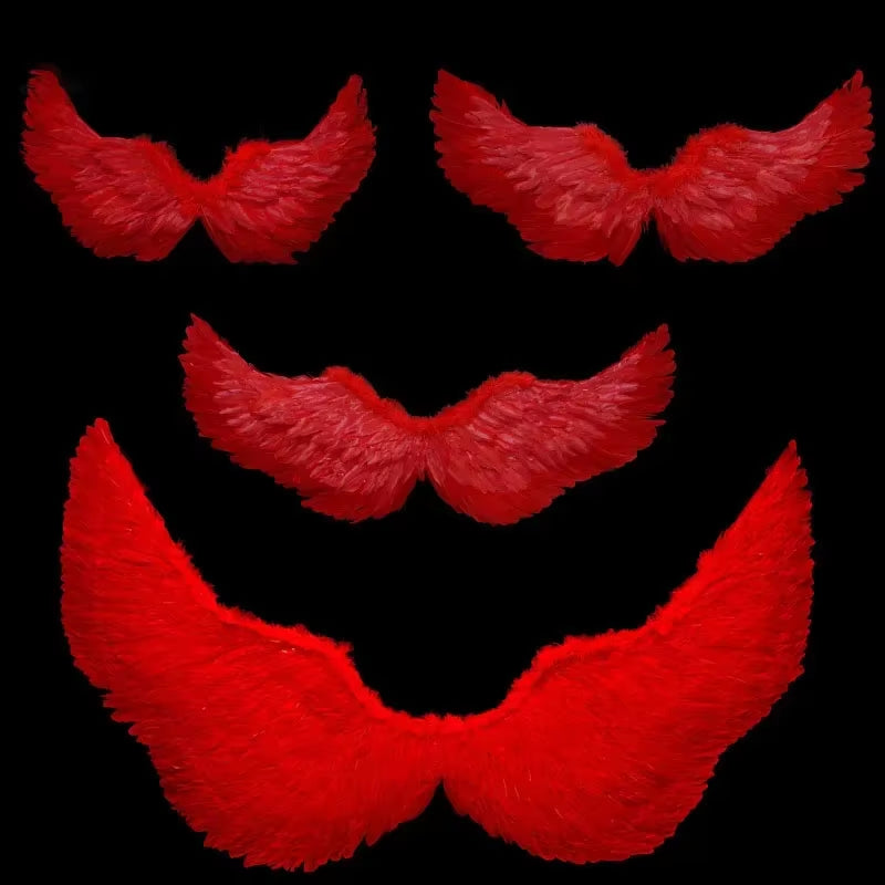 1Pcs Child Adult Angel Feather Wing Show Fairy Costume Cosplay Props Party Wedding Birthday Gift Halloween Decoration Christmas