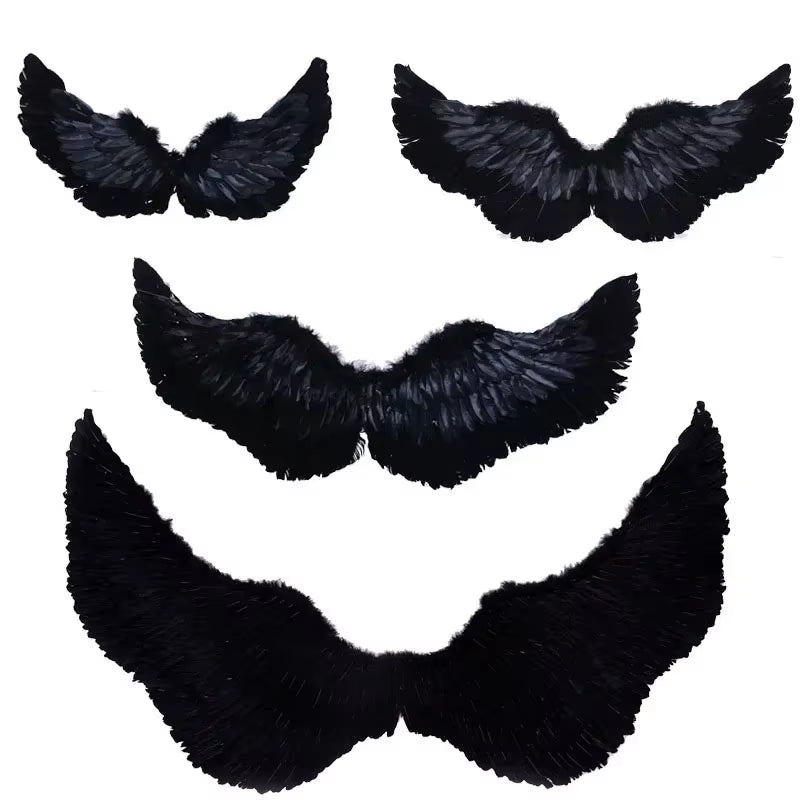 1Pcs Child Adult Angel Feather Wing Show Fairy Costume Cosplay Props Party Wedding Birthday Gift Halloween Decoration Christmas