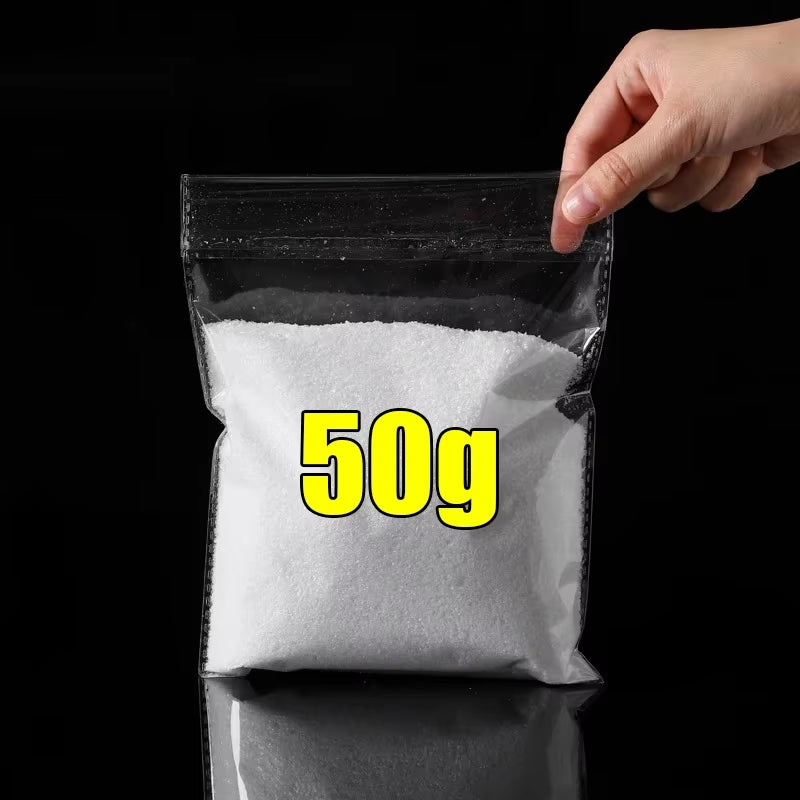 Artificial Snow Powder DIY Fake Snowpowder Fluffy Snowflakes Christmas New Year Party Home Decoration Winter Scene Prop Supplies