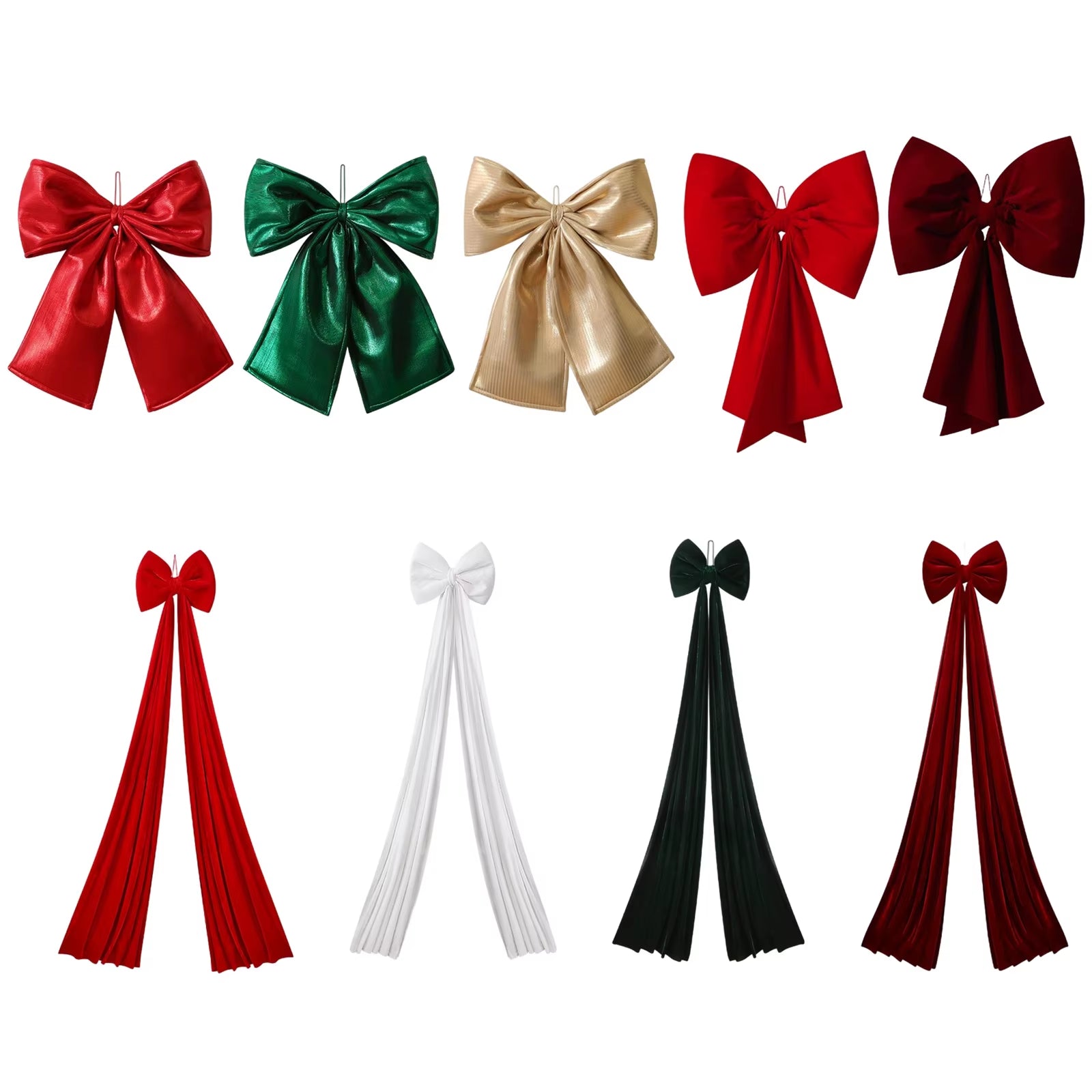 2025 Christmas Decorative Large Bow, Christmas Decorative Bows, for Christmas Tree Decoration, Front Doors, Outdoor Activities