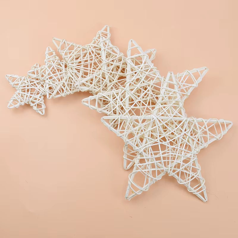 Artificial Plants Star Wreaths Wedding Decorative Flower Christmas Ornament Rattan Garland Door Hanging Diy Gifts Box Home Decor