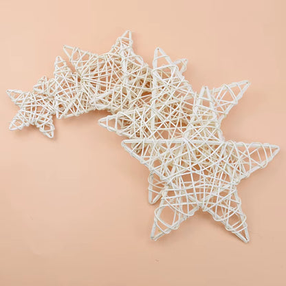 Artificial Plants Star Wreaths Wedding Decorative Flower Christmas Ornament Rattan Garland Door Hanging Diy Gifts Box Home Decor